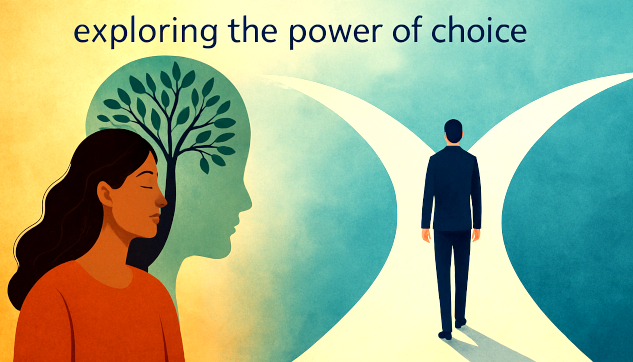 A woman watching as a man walks towards a fork in the road. InnerSelf Magazine: June 30, 2025 A woman watching as a man walks towards a fork in the road. InnerSelf Magazine: June 30, 2025